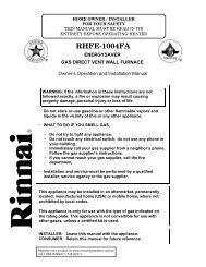RHFE-1004FA - Rinnai