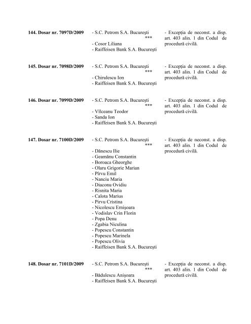 Şedinţa publică din 19 ianuarie 2009, ora 9 - Curtea Constituţională ...