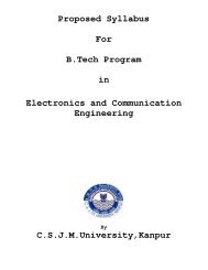 B.Tech. (Electronic comm.) - Dr BR Ambedkar University