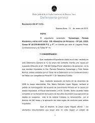 dg 13-10 caso civitillo - PÃ¡gina Defensoria General - Consejo de la ...