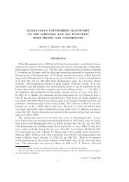 RAMANUJAN'S UNPUBLISHED MANUSCRIPT ON THE ... - EMIS