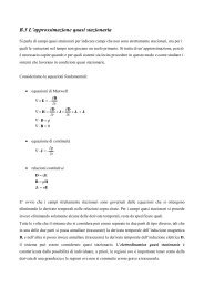 B.3 L'approssimazione quasi stazionaria - Consorzio Elettra 2000