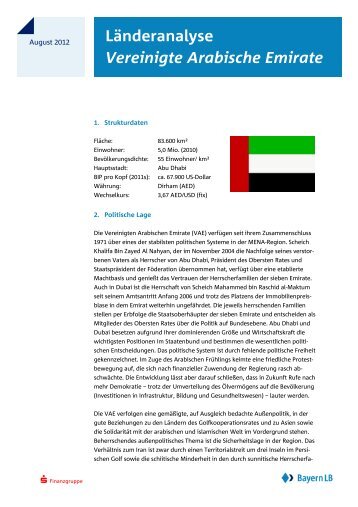 Länderanalyse Vereinigte Arabische Emirate - IHK Schwaben