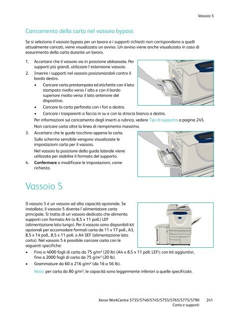 XeroxÂ® WorkCentre 5735/5740/5745/5755/5765/5775/ 5790 Guida ...