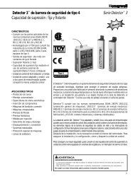 Detector 3™ de barrera de seguridad de tipo 4 - Capacidad de ...
