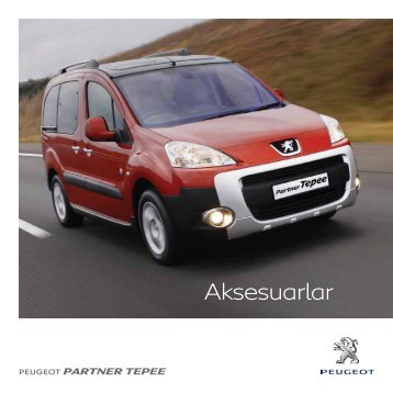 Partner Tepee aksesuar broÅÃ¼rÃ¼ - Peugeot