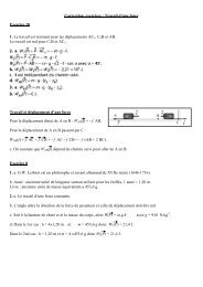 Correction exercices : Travail d'une force Exercice 18 1 ... - Webnode