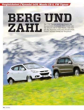 Vergleichstest Hyundai ix35, Mazda CX-5, VW ... - Volkswagen AG