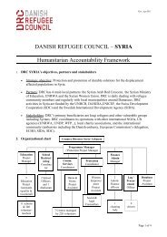 DANISH REFUGEE COUNCIL â SYRIA Humanitarian Accountability ...