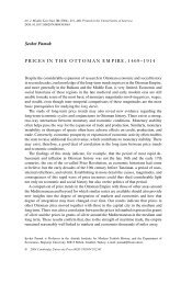 Sevket Pamuk PRICES IN THE OTTOMAN EMPIRE, 1469–1914