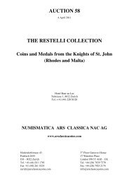 auction 58 the restelli collection - Numismatica Ars Classica NAC AG