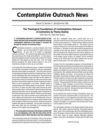 Download pdf file in a new window - Contemplative Outreach