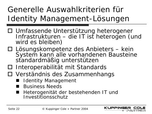 Business Value des Identity Management - usp MarCom