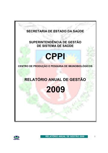 CPPI 2009 - Secretaria da SaÃºde - Governo do ParanÃ¡