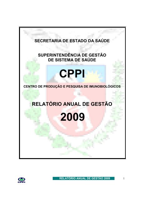 CPPI 2009 - Secretaria da SaÃºde - Governo do ParanÃ¡