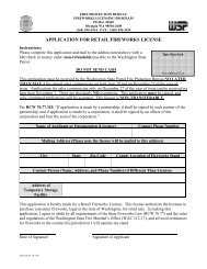 Application for Retail Fireworks License - Washington State Patrol