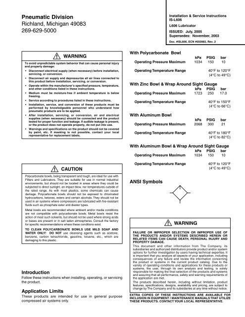 IS-L606 (Lubricator) 0705.pmd - Watts Fluid Air