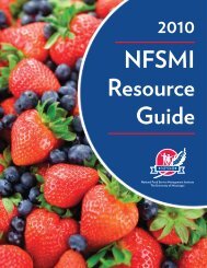 NFSMI Resource Guide - National Food Service Management Institute