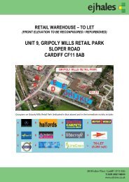 unit 9, gripoly mills retail park sloper road cardiff cf11 8ab - EJ Hales