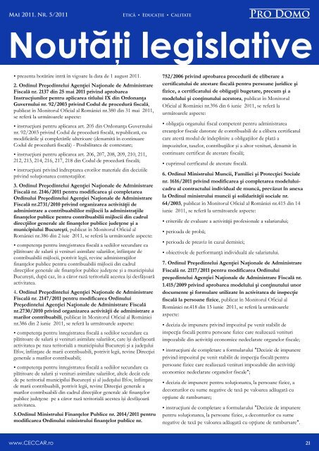 PRO DOMO iunie 2011.pdf - C.E.C.C.A.R. â Filiala Brasov