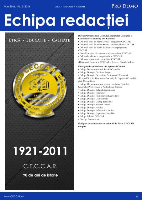 PRO DOMO iunie 2011.pdf - C.E.C.C.A.R. â Filiala Brasov