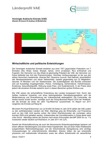 Vereinigte Arabische Emirate (VAE) - Ghorfa