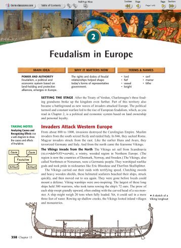 Feudalism in Europe - Euro-webonline.com