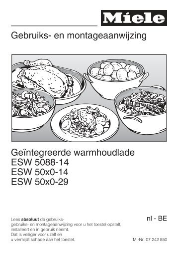 Gebruiksaanwijzing - miele Miele