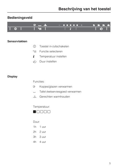 Gebruiksaanwijzing - miele Miele