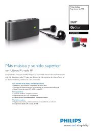 SA018102K/55 Philips Reproductor de MP3