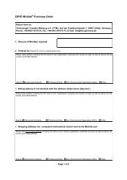 GPHF-Minilab® Purchase Order