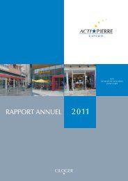 Rapport annuel 2011 - Ciloger