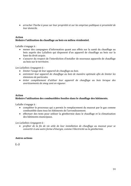 Le Pacte vert Plan d'action de LaSalle en dÃ©veloppement ... - Accueil