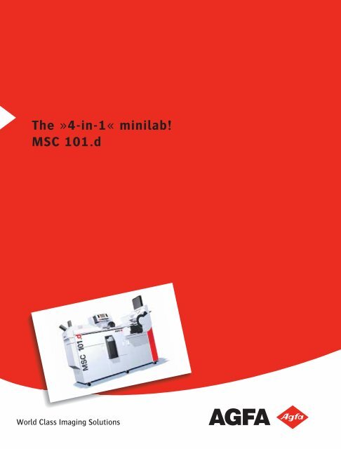 The »4-in-1« minilab! MSC 101.d - Aguila Graph Internacional