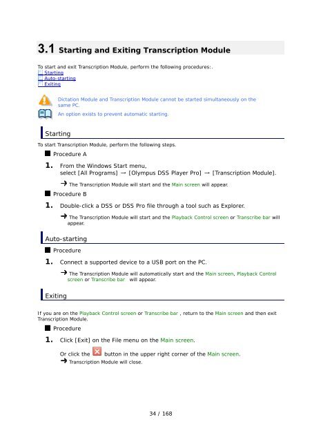 DSS Player Pro R5 Transcription Module Reference Manual - Sommer