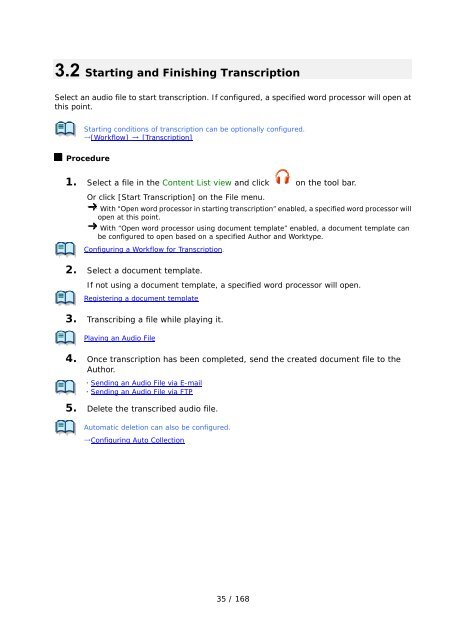 DSS Player Pro R5 Transcription Module Reference Manual - Sommer