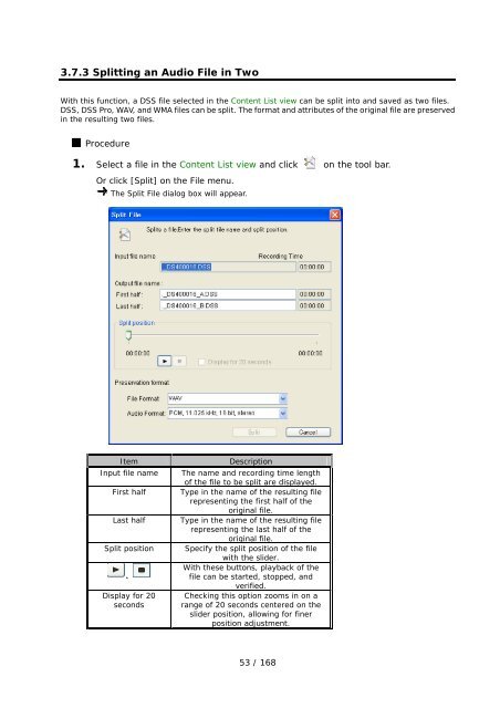 DSS Player Pro R5 Transcription Module Reference Manual - Sommer