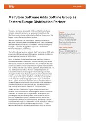 MailStore Software Adds Softline Group as Eastern Europe ...