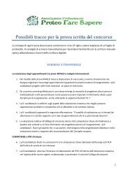 Possibili tracce per la prova scritta del concorso - FLC CGIL ...