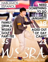 Program Guide Winter/Spring 2013 - WSSRA