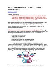 heart rate frequency for endurance performance - Hammer Nutrition