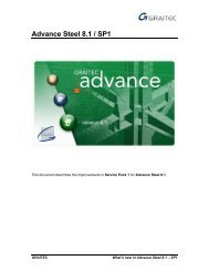 Advance Steel 8.1 / SP1 - GRAITEC Info