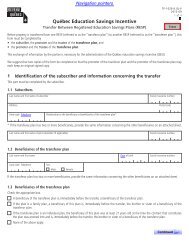 Transfer Between Registered Education Savings Plan