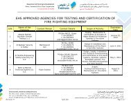 ehs approved agencies for testing and certification of fire fighting ...