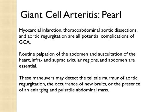 Clinical Pearls and Myths in Vasculitis