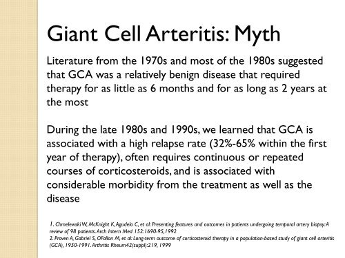 Clinical Pearls and Myths in Vasculitis