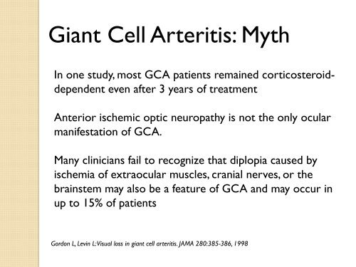 Clinical Pearls and Myths in Vasculitis