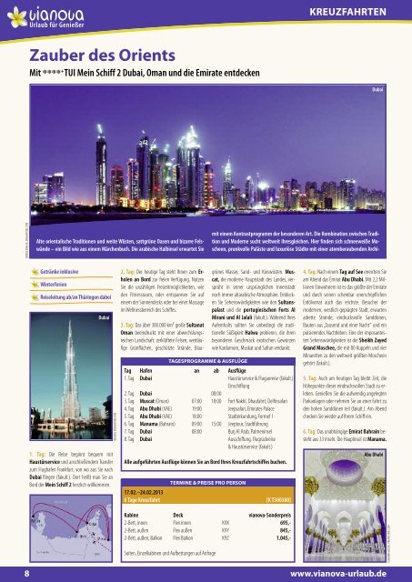 Tui Mein Schiff 2 Dubai Oman Und Die Emirate Entdecken