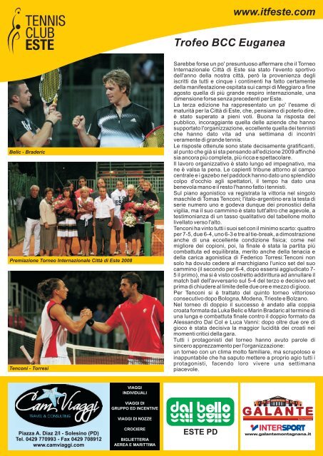 2008 un'ottima annata! - Tennis Club Este
