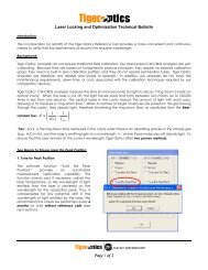 Laser Locking and Optimization (PDF) - Tiger Optics